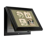 WXQTM Power Switch Box Decorative Painting no Drilling Required Wall Decoration Concealed Meter Cover Suitable for Corridors (B,50x40cm)