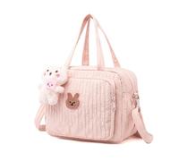 WXQZHF Diaper Bag Tote, Large Capacity Baby Diaper Tote Bag, Baby Doll Changing Bag,(粉红色)