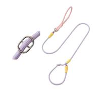 wxqzhf retractable dog lead pet traction rope without hand tie elastic belt chain to prevent breaking free-pink and purple