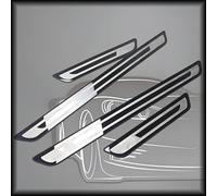WXRNBN 4 Pcs Car Door Sill Protector for Audi Q6 Sportback / Q6 e-tron 2024-2025, Stainless Steel Car Door Sill Protector Welcome Pedal Guard Waterproofing Non slip Wear resistant