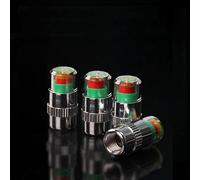 WXRNBN 4 pcs Car Tire Tyre Pressure Monitor Valve Stem Caps for Ford Transit Custom Connect MK5 MK6 MK7 MK8 2020-2022, 3 Colors Air Valve Caps, Warning Safety Case Cover, Sensor Indicator