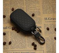 WXRNBN Pouch for Car Keys for Audi A4 B9/Allroad B9/Avant B9 2015-2024, PU LEATHER Bag for Car Keys Bag for Car Key Fobs Anti-Theft Car Key Security Bag Pouch with Hook Securing Keyring,Black