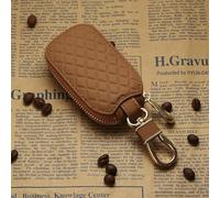 WXRNBN Pouch for Car Keys for Audi Q3 Sportback F3 I 2019-2024, PU LEATHER Bag for Car Keys Bag for Car Key Fobs Anti-Theft Car Key Security Bag Pouch with Hook Securing Keyring,light brown