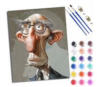 WXRWANG Paint by Number for Adults Beginner Canvas Cartoon Portraits of Characters Choice for Birthday Anniversary or Any Festival DIY Acrylic Painting Kit for Room Decor 16x20 inch Frameless