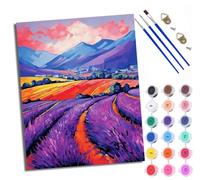WXRWANG Paint by Number for Adults Beginner Canvas Colorful Valley Choice for Birthday Anniversary or Any Festival DIY Acrylic Painting Kit for Room Decor 16x20 inch Frameless