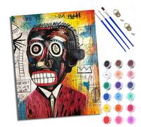 WXRWANG Paint by Number for Adults Beginner Canvas Graffiti-Style Portraits Choice for Birthday Anniversary or Any Festival DIY Acrylic Painting Kit for Room Decor 16x20 inch Frameless