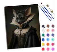 WXRWANG Paint by Numbers for Adults and Beginner Strange Creature in a Dress Painting by Number Kits On Canvas Without Frame DIY Color Oil Painting Acrylic Paints Home Wall Decor 40x50cm/16x20in