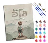 WXRWANG Paint by Numbers for Adults Boy's Back Painting by Numbers for Adults DIY Canvas Kits Paint by Number Crafts Kits for Relax and De-Stress Gift Home Decoration 16x20 inch