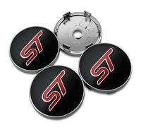 WxsDsq Wheel Center Hub Centre Caps 60MM 4 PCS Compatible with for Ford ST Focus X 2 3 Kuga Fiesta Mondeo Hubcaps ABS Alloy Ring,B