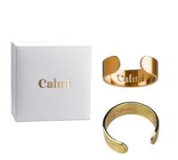 Wxshang Calmi Ring - Magnetic Rings for Women with 4 Magnets, Fashion Jewelry for Ladies (Gold)