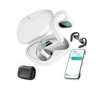 Wxshang Krevont Ai Translation Earbuds, Krevont Translator Earbuds，White | 144 Languages Real-Time AI Translator, Open-Ear HD Audio, Noise-Canceling Dual Mics for Business Travel, Study Abroad & Music