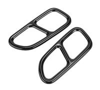 WXSSH Car Tailpipe For Mercedes for Benz CLA for SLK R172 SL R231 Exhaust Tip Trim Frame for Quad Outlet Replacement Tail tailpipe Trim 2pcs
