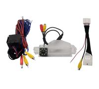 WXSSH Rear View Reverse Camera Fisheye Dynamic Trajectory HD Car Rear View Backup Camera for Dacia for Sandero Stepway 2007-2020(8LED,Fixed Parking Line)