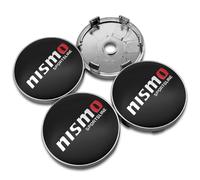 WxsTZL Hub Centre Caps Hubcaps 60mm 4 Pcs Compatible With for Nissan Nismo Almera Micra Juke X-Trail X Trail Leaf Qashqai Tiida ABS Car Wheel Trims,A