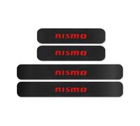 WxsTZL Kick Plates Car Sill Protectors Strips 4 Pcs Compatible with for Nissan Nismo Almera Juke A Carbon Fiber Anti Slip Accessories,B