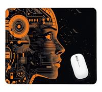 Wxuaixnn Abstract Square Gaming Mouse Pad, 24x20cm Portable Small Computer Mouse Pad, Mousepad for Desk with Non-Slip Rubber Base, Smooth Glide Fabric Surface for Office Gaming Laptop. WH-5830