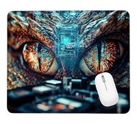 Wxuaixnn Animals Gaming Small Mouse Pad, 30x25cm Square Computer Mouse Pad, Portable Small Mouses Mat with Non-Slip Rubber, Washable Stitched Edge, for Gaming Office Worki and Home. WH-6511