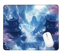 Wxuaixnn Landscape Gaming Small Mouse Pad, 27x21cm Square Computer Mouse Pad, Portable Small Mouses Mat with Non-Slip Rubber, Washable Stitched Edge, for Gaming Office Worki and Home. WH-5831