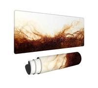Wxuaixnn Large Mouse Mat 100x50cm with Stitched Edges & Non-Slip Base, Simple Gaming Mouse Pad, Plus Waterproof Mouse Mat & Durable XXL Mouse Pad Beige for PC Gamer, Office or Home -10555