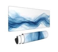 Wxuaixnn Large Mouse Mat 100x50cm with Stitched Edges & Non-Slip Base, Simple Gaming Mouse Pad, Plus Waterproof Mouse Mat & Durable XXL Mouse Pad White for PC Gamer, Office or Home -9977