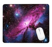 Wxuaixnn Starry Sky Square Gaming Mouse Pad, 23x18cm Portable Small Computer Mouse Pad, Mousepad for Desk with Non-Slip Rubber Base, Smooth Glide Fabric Surface for Office Gaming Laptop. WH-6346