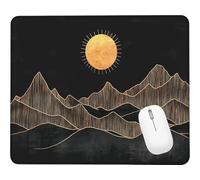 Wxuaixnn Sunset Gaming Small Mouse Pad, 23x18cm Square Computer Mouse Pad, Portable Small Mouses Mat with Non-Slip Rubber, Washable Stitched Edge, for Gaming Office Worki and Home. WH-6439
