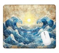 Wxuaixnn Sunset Gaming Small Mouse Pad, 28x20cm Square Computer Mouse Pad, Portable Small Mouses Mat with Non-Slip Rubber, Washable Stitched Edge, for Gaming Office Worki and Home. WH-6305