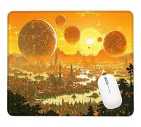 Wxuaixnn Sunset Square Gaming Mouse Pad, 24x20cm Portable Small Computer Mouse Pad, Mousepad for Desk with Non-Slip Rubber Base, Smooth Glide Fabric Surface for Office Gaming Laptop. WH-6296