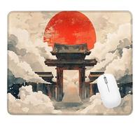 Wxuaixnn Sunset Square Gaming Mouse Pad, 27x21cm Portable Small Computer Mouse Pad, Mousepad for Desk with Non-Slip Rubber Base, Smooth Glide Fabric Surface for Office Gaming Laptop. WH-6194