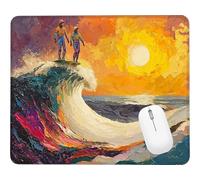 Wxuaixnn Sunset Square Gaming Mouse Pad, 28x20cm Portable Small Computer Mouse Pad, Mousepad for Desk with Non-Slip Rubber Base, Smooth Glide Fabric Surface for Office Gaming Laptop. WH-6540