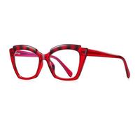 WxuuLTGJR Comfortable Eyewear Frame Cat's Eye Box Eyewear Frames Women's Blue Anti-glare Men's Eyewear Frames Clear Lens Glasses Frame