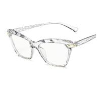 WxuuLTGJR Square Eyewear Frames Cat Eye Women's Eyewear Frames Anti Blue Light Eyeglasses Frame Travel Clear Lens Glasses Frame