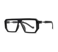 WxuuLTGJR Square Eyewear Frames Irregular Hinge Legs Men's Eyewear Frames Rectangular Glasses Women's Eyewear Frames Luxury Glasses