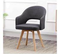WxuuLTGJR Swivel Office Chair No Wheels Executive Chair W/cushioned Pad Seat Modern Computer Chair Solid Beech Wood Legs Desk Chair