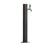 WxuuLTGJR Vertical Water Column Black Antifreeze Water Tap Decorative Fountain Hose Stand with Green Copper Squirrel Faucet Garden Hydrant