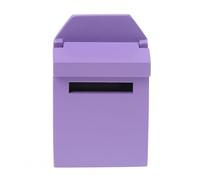WxuuLTGJR Wood Mailbox Wall Mount Letter Delivery Box Mini Post Office Box Outdoor Drop Box Colorful Curbside Mailbox Newspaper Letterbox(Pupple)