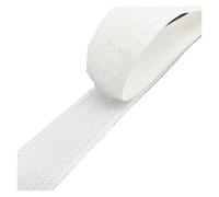 WXVFX 1 Pair 5mm-50mm Black White Adhesive Fastener Tape Hook and Loop Cable Ties Sewing Accessories(White,30mm)