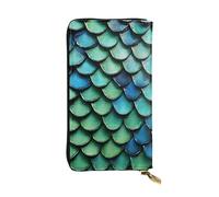 WXWJSHMGC 3D Magical Dragon Scales Pattern Print Fashion Long Wallet Shopping Clutch Purse Pu Leather Handbags for Ladies,Men's Wallets