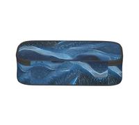 WXWJSHMGC Abstract Polygonal Space Print Pencil Case - Cute Pencil Case with Zip Closure Large Pencil Box for Student