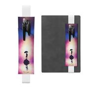 WXWJSHMGC Anime Lovers Print 2pcs Adjustable Elastic Band Pen Holder Pu Leather Pen Sleeve Pouch for Hardcover Journals, Notebooks for Back to School Gift