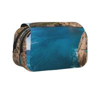 WXWJSHMGC Arch in Mallorca Spain Print Pen Case Bag - Portable Double Layer Storage Pencil Bag for Child, Girls, Boys and Adults