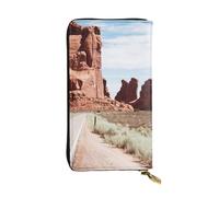 WXWJSHMGC Arches National Park Entrance Print Fashion Long Wallet Shopping Clutch Purse Pu Leather Handbags for Ladies,Men's Wallets