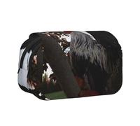 WXWJSHMGC Backyard Chickens Print Pen Case Bag - Portable Double Layer Storage Pencil Bag for Child, Girls, Boys and Adults