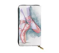 WXWJSHMGC Ballet Dancer Print Fashion Long Wallet Shopping Clutch Purse Pu Leather Handbags for Ladies,Men's Wallets