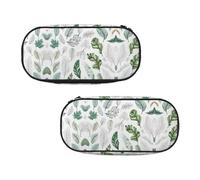 WXWJSHMGC Basil Thyme Dill & Rosemary Print Pencil Bag Large Pouch Bag with 3 Compartments Pen Case Card Coin Holder for Boys Girls School Stationery