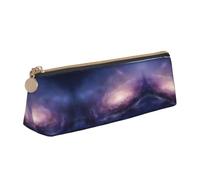 WXWJSHMGC Beautiful Galaxy Print Leather Pencil Case,Fountain Pen Case,Personalised Portable Big Capacity Study Pencil Case for Secondary School Girls Boys