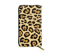 WXWJSHMGC Beautiful Leopard Print Print Fashion Long Wallet Shopping Clutch Purse Pu Leather Handbags for Ladies,Men's Wallets