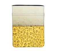 WXWJSHMGC Beer Bubble Print Book Cover with Zipper,Waterproof Book Sleeve Pouch with Front Pocket, Book Protector for Paperbacks,Multifunctional Storage Bag for Hardcovers