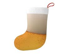 WXWJSHMGC Beer Bubble Print Christmas Stockings Xmas Hanging Stocking Socks Holiday Decor For Christmas Tree Fireplace Party(1pcs)
