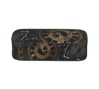 WXWJSHMGC Black Marble Print Pencil Case - Cute Pencil Case with Zip Closure Large Pencil Box for Student